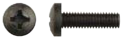 6 -1.00 x 20mm Nylon Screw